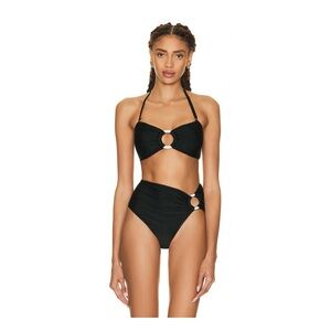 NWT Patbo Bandeau Bikini Set in Black Sz small